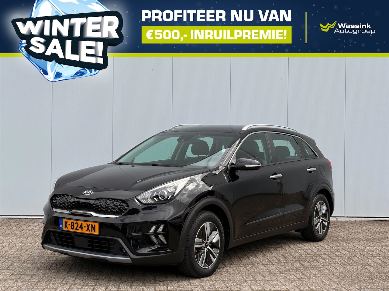 Kia Niro - | 1.6 GDi Hybrid 141pk DCT6 DynamicLine | WINTERSALE | Navigatie | Climate | Adaptive Crui - AutoWereld.nl