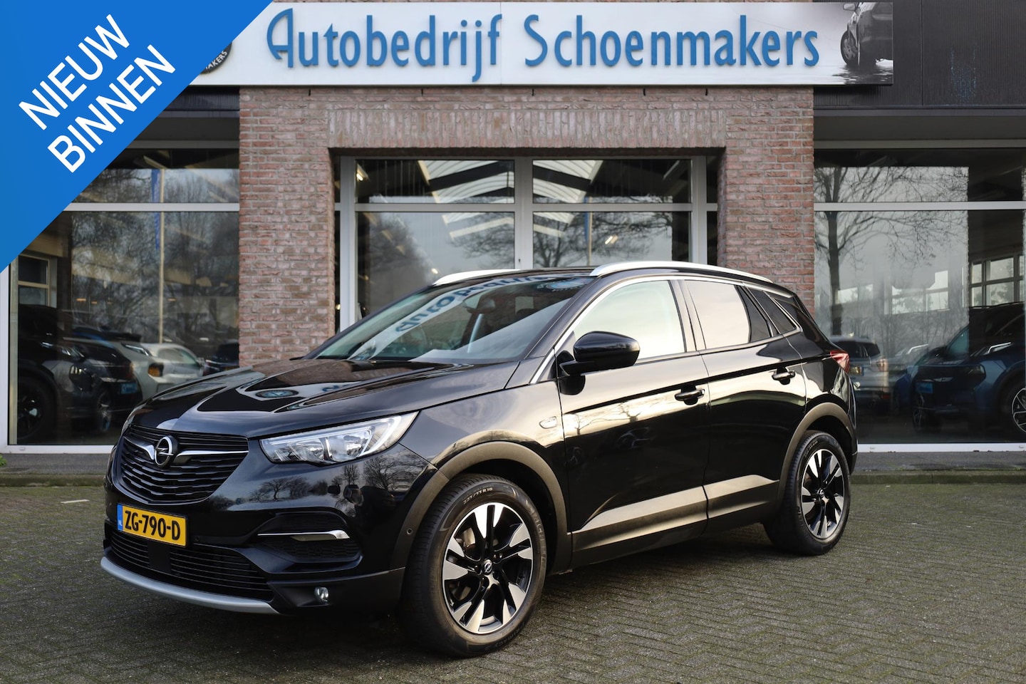 Opel Grandland X - 1.2 Turbo Innovation TREKHAAK HALF-LEER CARPLAY CAMERA DAB ELEC.KLEP CRUISE CLIMA NAVI LAN - AutoWereld.nl