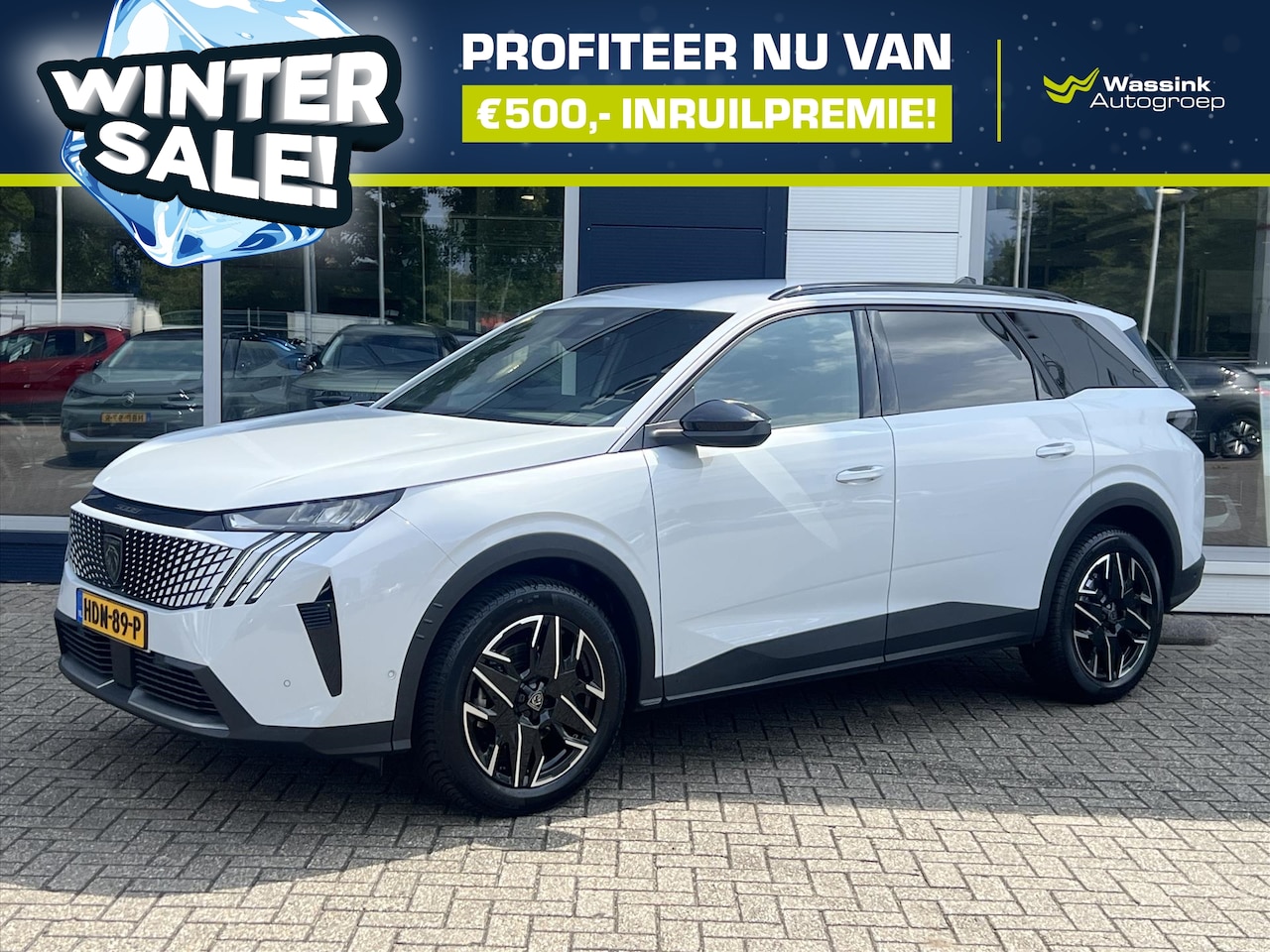 Peugeot 5008 - | WINTERSALE | 1.2 HYBRID 136pk Automaat Allure 7-Zits | Parkeer Camera | Navigatie | Clim - AutoWereld.nl