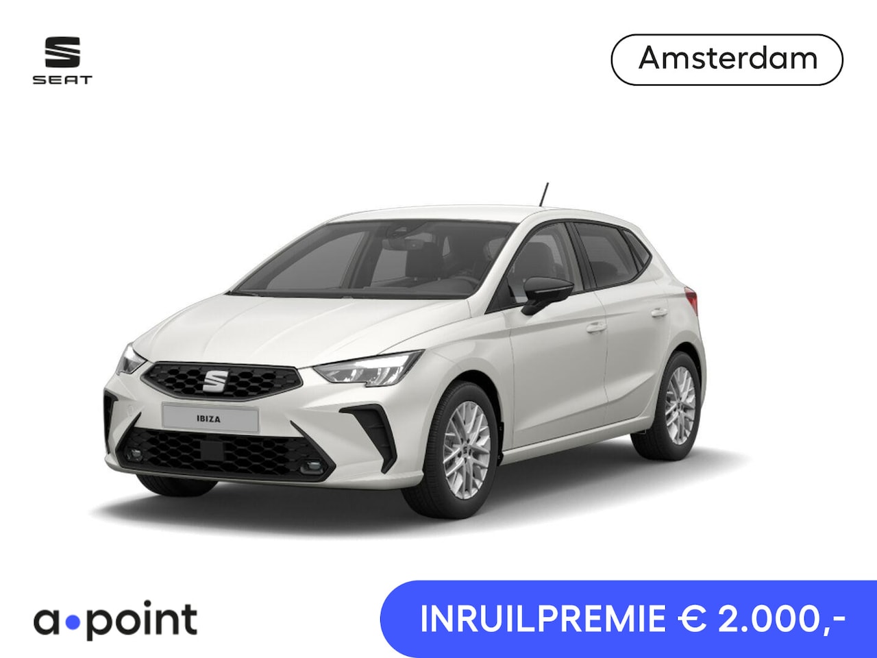SEAT Ibiza - Style Plus 1.0 EcoTSI 70 kW / 95 PK Hatchback 5 de | Candy White - AutoWereld.nl
