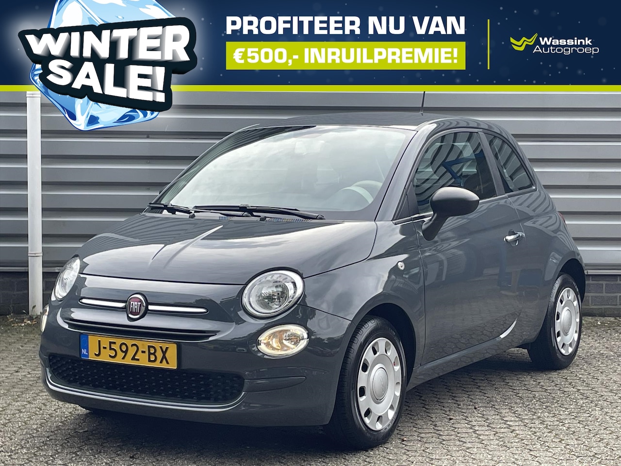 Fiat 500 - 1.0 70pk Hybrid Pop I WINTERSALE I Bluetooth I Airco I Radio - AutoWereld.nl