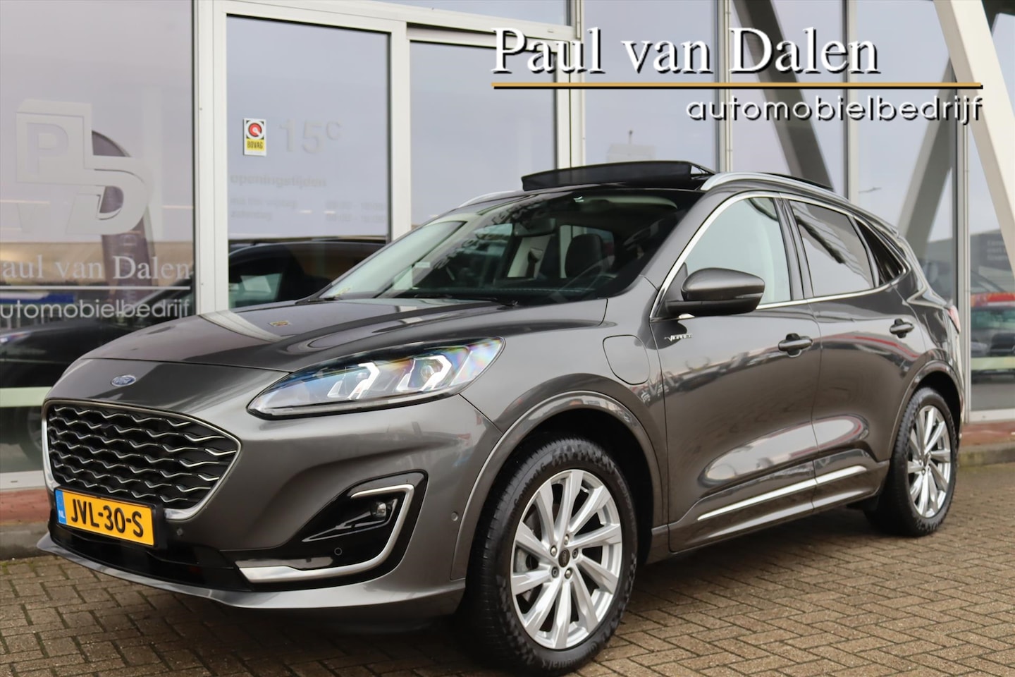 Ford Kuga - 2.5 PHEV 225PK AUTOMAAT VIGNALE Panodak | Afn.Trekh.| Leer | Head Up | Adapt.Cruise | Came - AutoWereld.nl