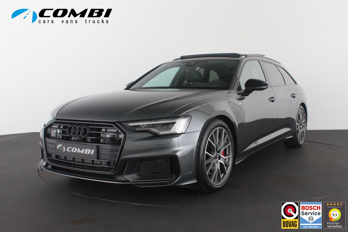 Audi A6 Avant - 55 TFSI e quattro S line edition Competition > 368pk/Pano.Schuif/360°/Black optic/Daytona - AutoWereld.nl