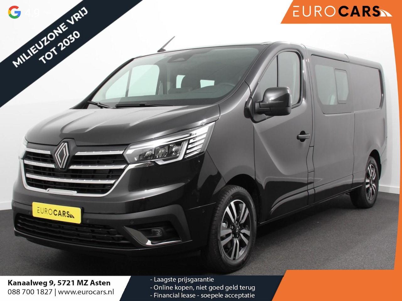 Renault Trafic - 2.0 Blue dC1 150 EDC T29 L2H1 Extra Dubbele Cabine Navigatie Airco Lichtmetalen velgen Bet - AutoWereld.nl