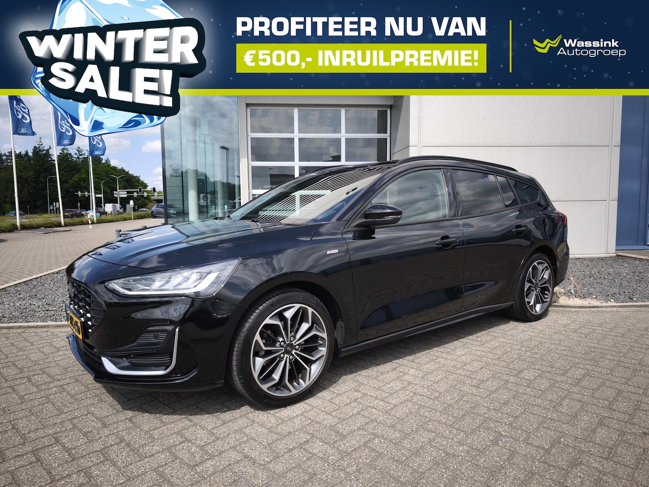 Ford Focus Wagon - ST-Line Vignale Hybrid 125pk | Camera | Leder | Adaptive Cruise Control | Van 1e Eigenaar - AutoWereld.nl