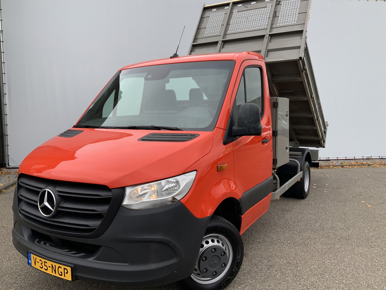 Mercedes-Benz Sprinter - 514 2.2 CDI L2 kipper Pick Up Airco Cruise 3 Zits 3500kg trekvermogen Euro 6 - AutoWereld.nl