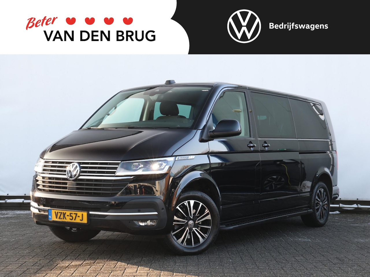 Volkswagen Transporter - 2.0 TDI 150PK L2H1 DC DSG Bulli | Navigatie | Airco | Adaptive Cruise| Led | Leer | Achter - AutoWereld.nl