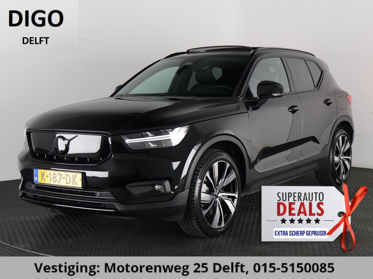 Volvo XC40 - P8 AWD R-DESIGN ACCU SOH 93% GARANTIE 11-2030* BEREIK 462 KM WLTP. NL AUTO. BIJNA 2021.PAR - AutoWereld.nl
