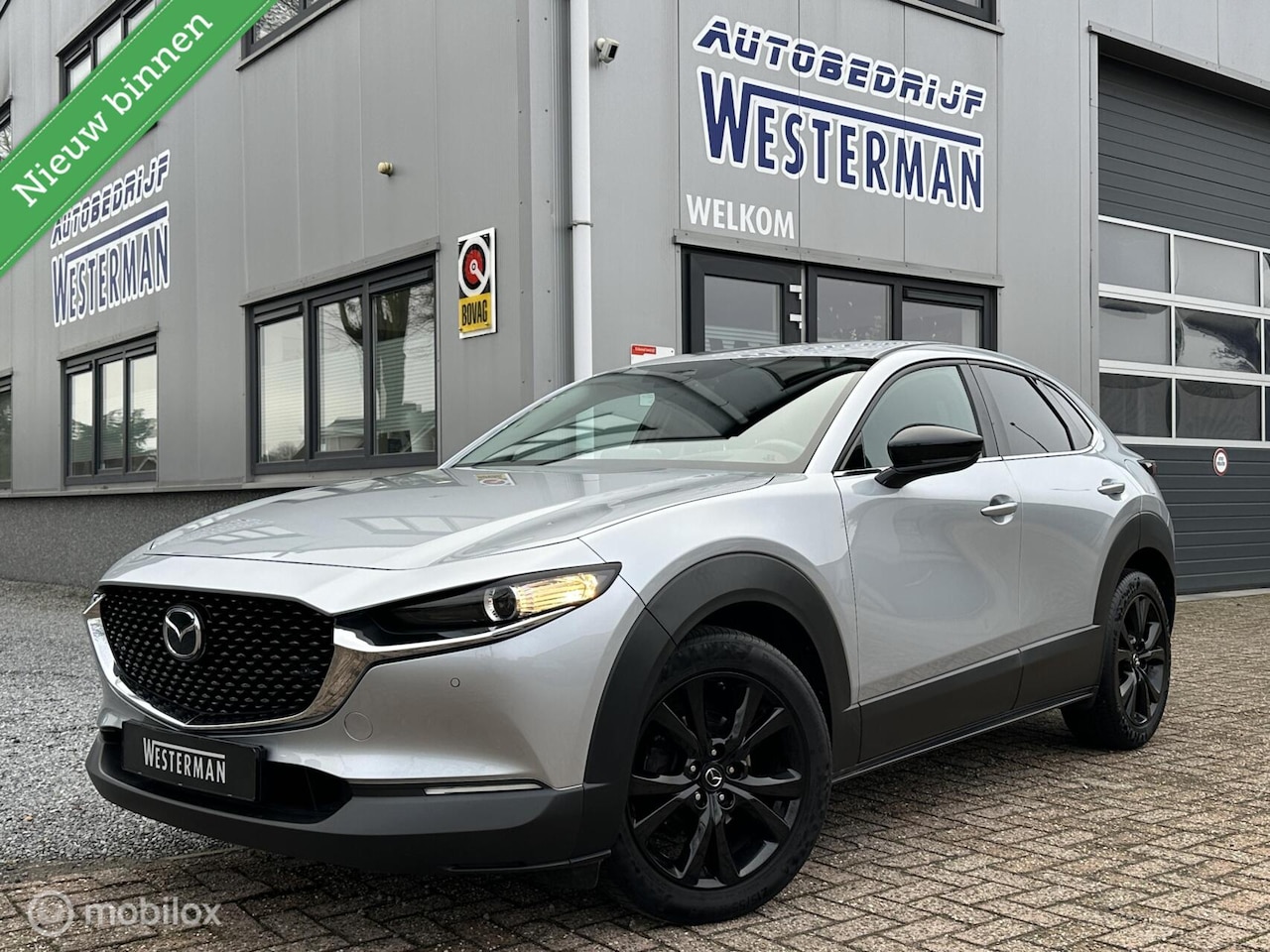 Mazda CX-30 - 2.0 e-SkyActiv M Hybrid AUT Homura Acc Clima Navi Hud Carplay Keyless etc. - AutoWereld.nl