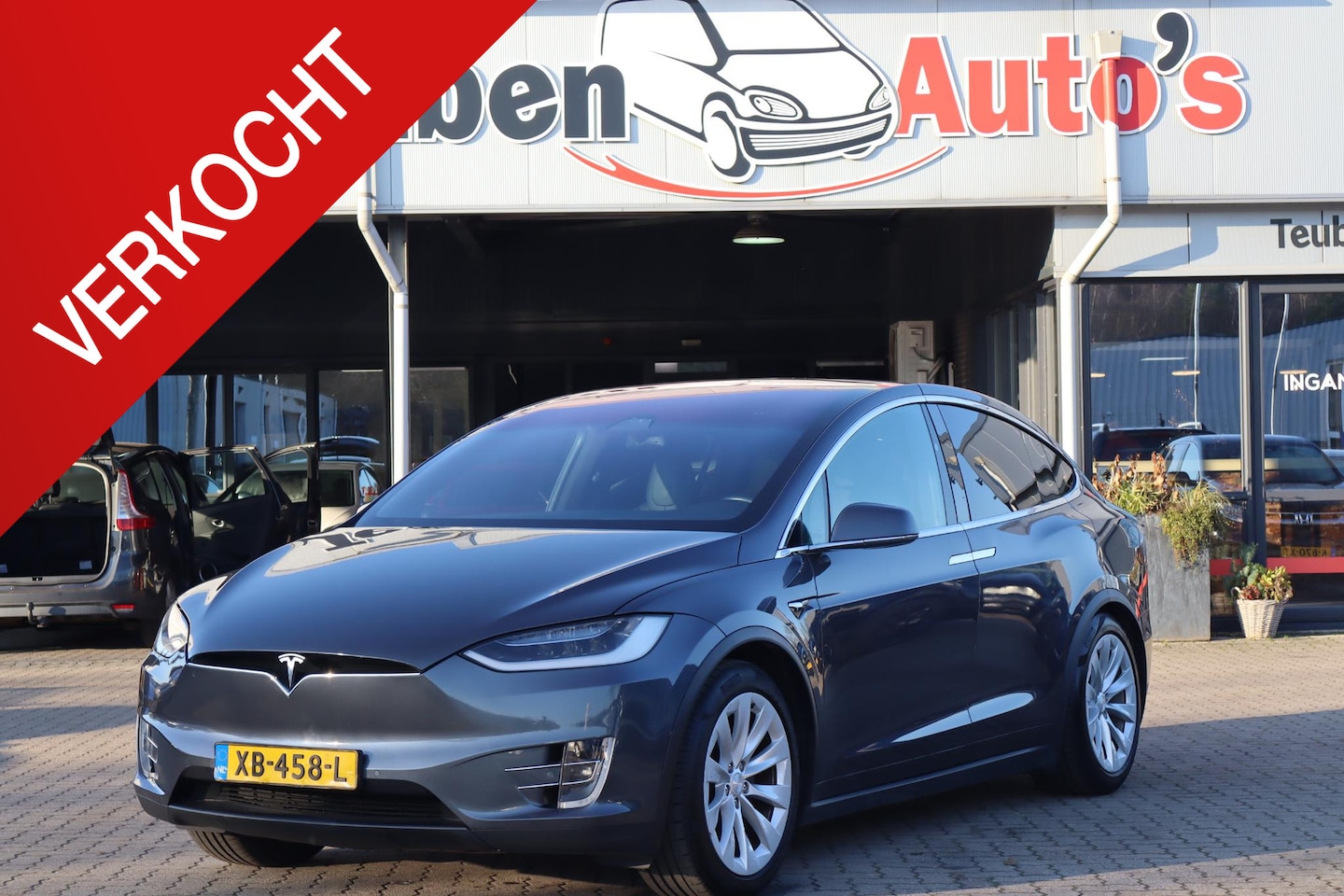 Tesla Model X - 75D Base 6p. 90,6% SOH, Camera, 6 Persoons, CCS, Cold weather pakket, Trekhaak, Autopilot - AutoWereld.nl