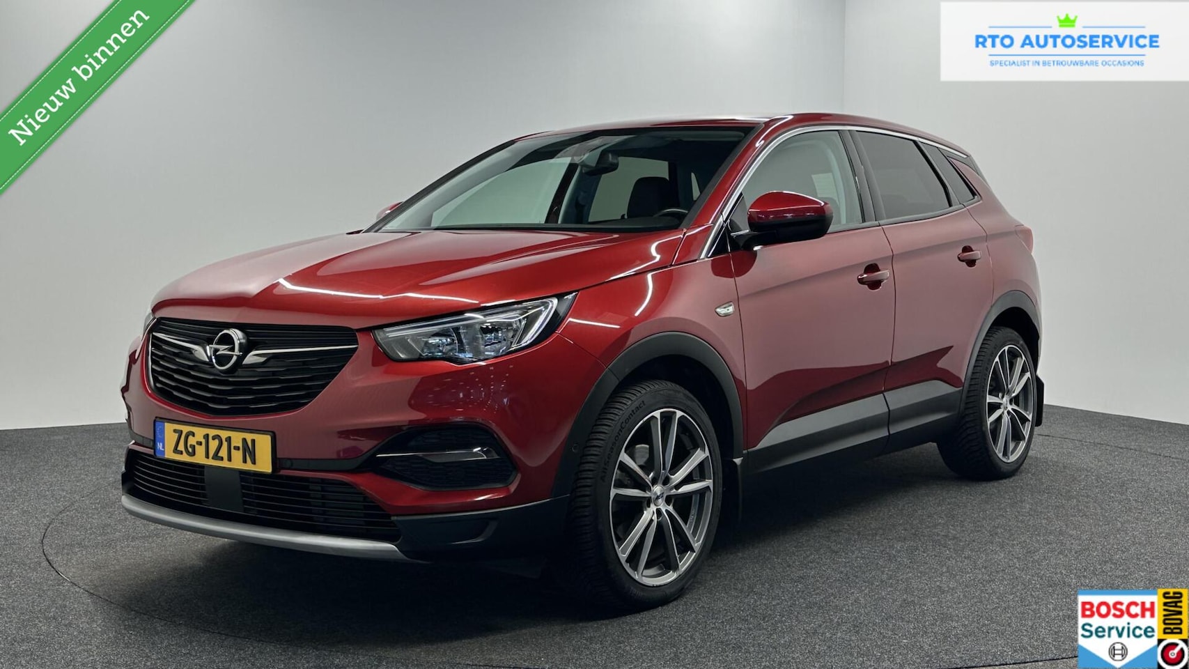 Opel Grandland X - 1.2 Turbo Ultimate LEER NAVI TREKHAAK CRUISE CARPLAY. - AutoWereld.nl
