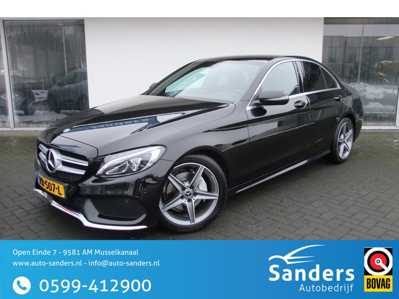Mercedes-Benz C-klasse - 180 Business Solution AMG/ 9G/ LED/ All-season/ Stoelverwarming/ Dodehoek assist/ Camera - AutoWereld.nl