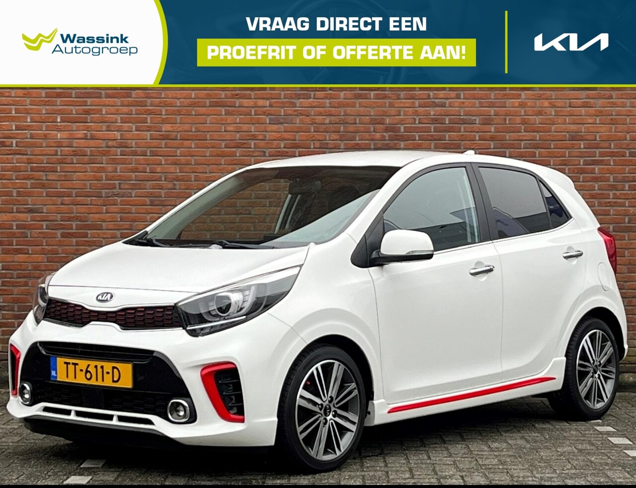 Kia Picanto - 1.0 T-GDi 100pk 5-zits GT-Line | Climate Control | Navigatie | Stoelverwarming | Camera Ac - AutoWereld.nl