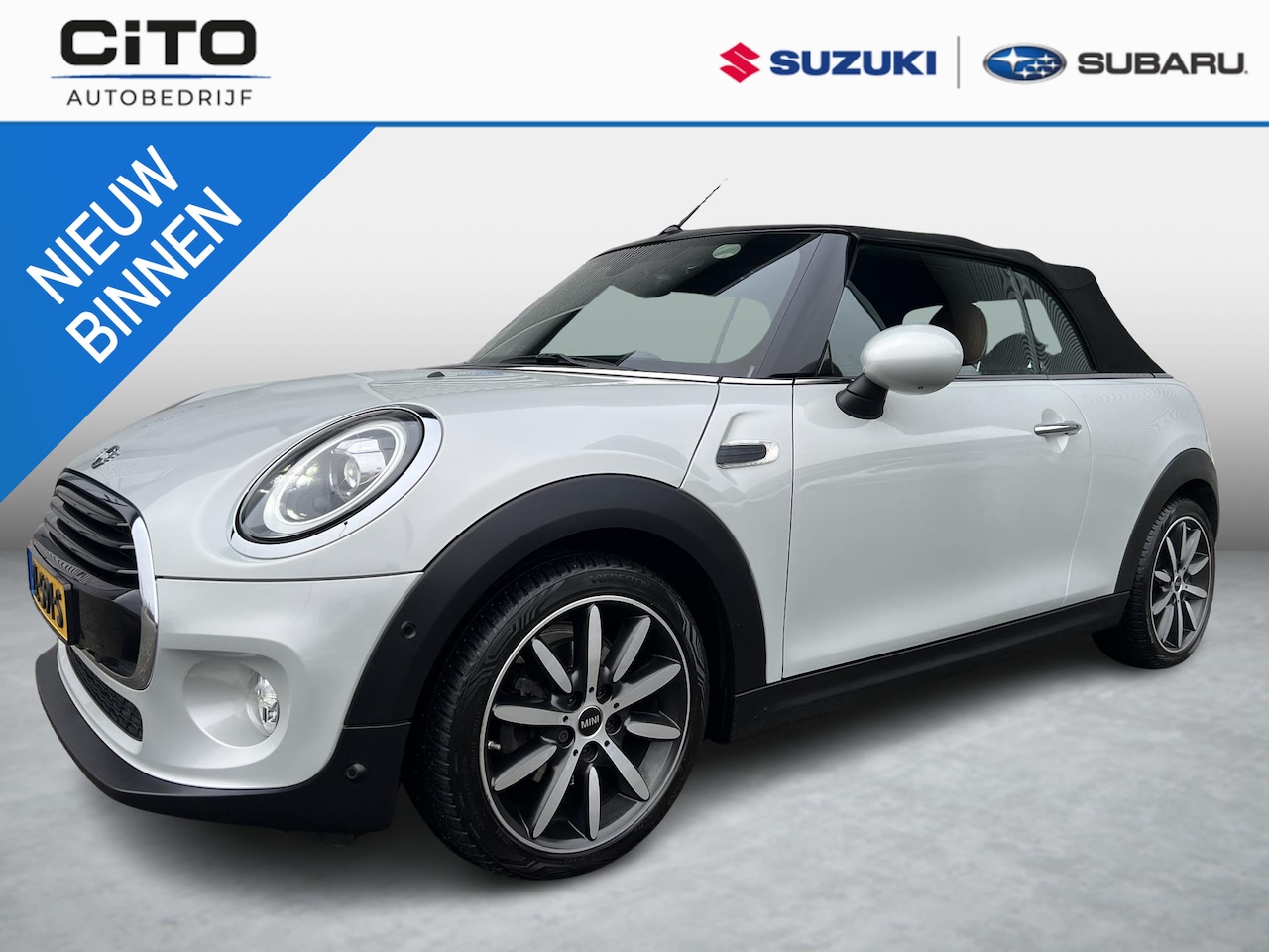 MINI Cabrio - Mini 1.5 Cooper Chili | Apple Carplay & Android Auto | Bruin Lederen Bekleding | Climate C - AutoWereld.nl