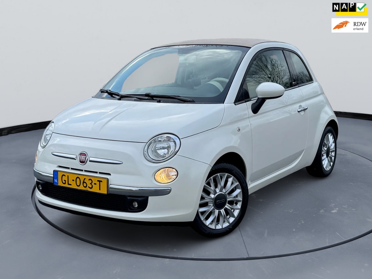 Fiat 500 C - 0.9 TwinAir Turbo Lounge|Cabrio| - AutoWereld.nl