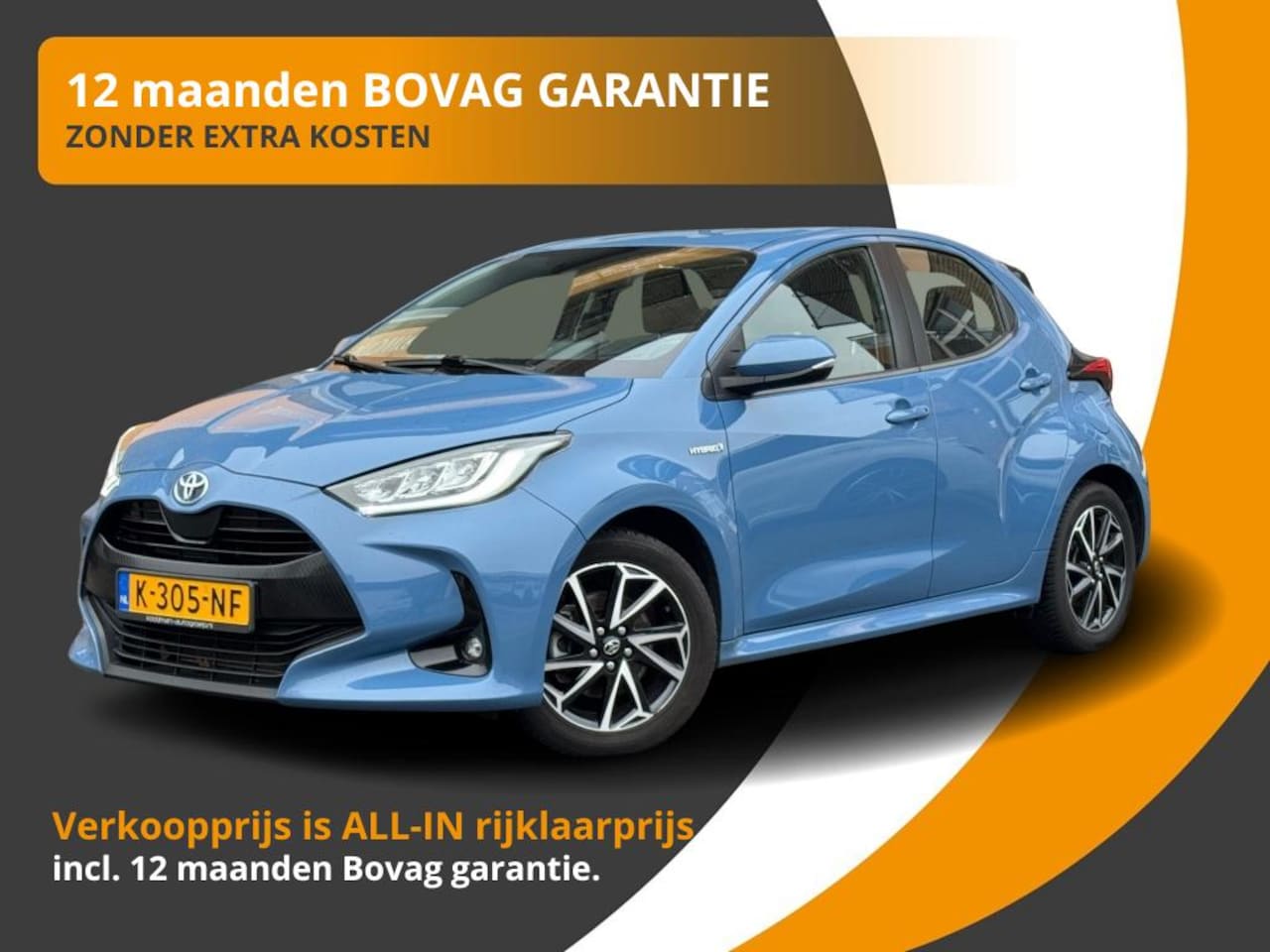 Toyota Yaris - 1.5 HYBRID DYNAMIC CAMERA/LED/CARPLAY/ACC-CRUISE/NL-AUTO/1 EIG. - AutoWereld.nl