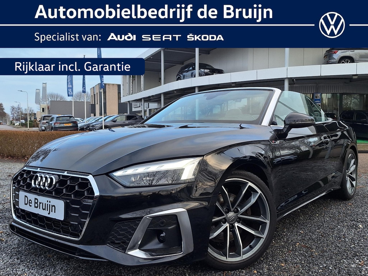 Audi A5 Cabriolet - 40 TFSI 190pk Aut. S-Line (2x) (Camera,Nekverw,Virtual,Headup) - AutoWereld.nl