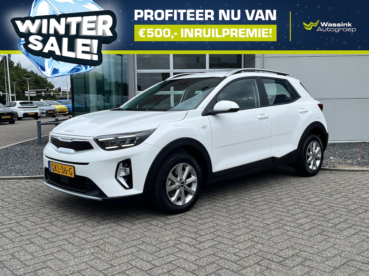 Kia Stonic - 1.0 T-GDi MHEV 100pk DynamicLine |WINTERSALE | Climatronic | Navigatie | Camera | - AutoWereld.nl