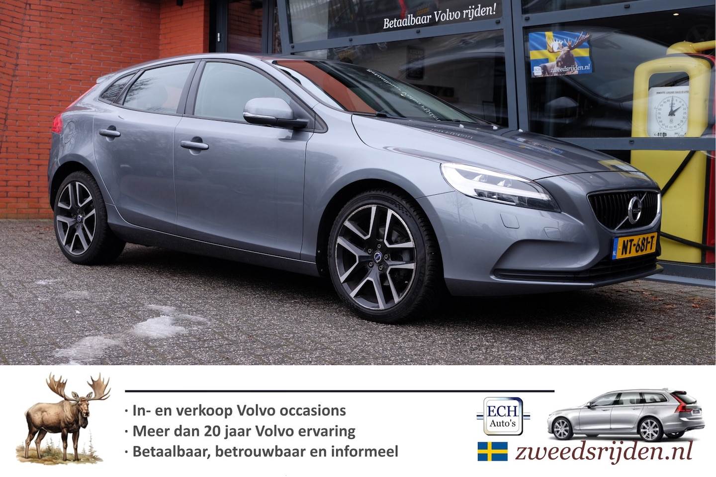 Volvo V40 - 2.0 D2 Nordic 2.0 D2 120 pk Nordic+, Standkachel, LED, Trekhaak - AutoWereld.nl