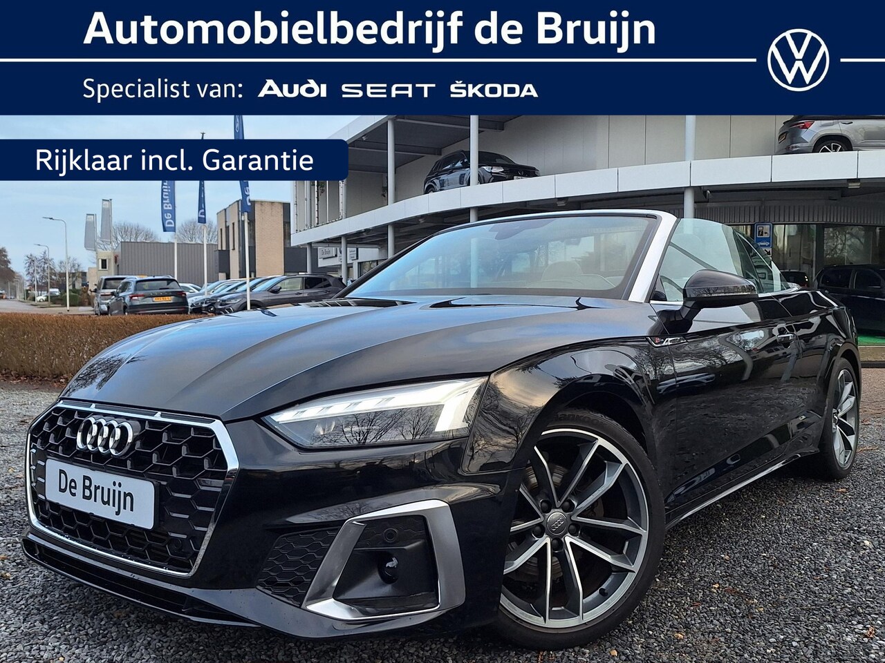 Audi A5 Cabriolet - 40 TFSI 190pk Aut. S-Line (2x) (Camera,Nekverw,Virtual,Headup) - AutoWereld.nl