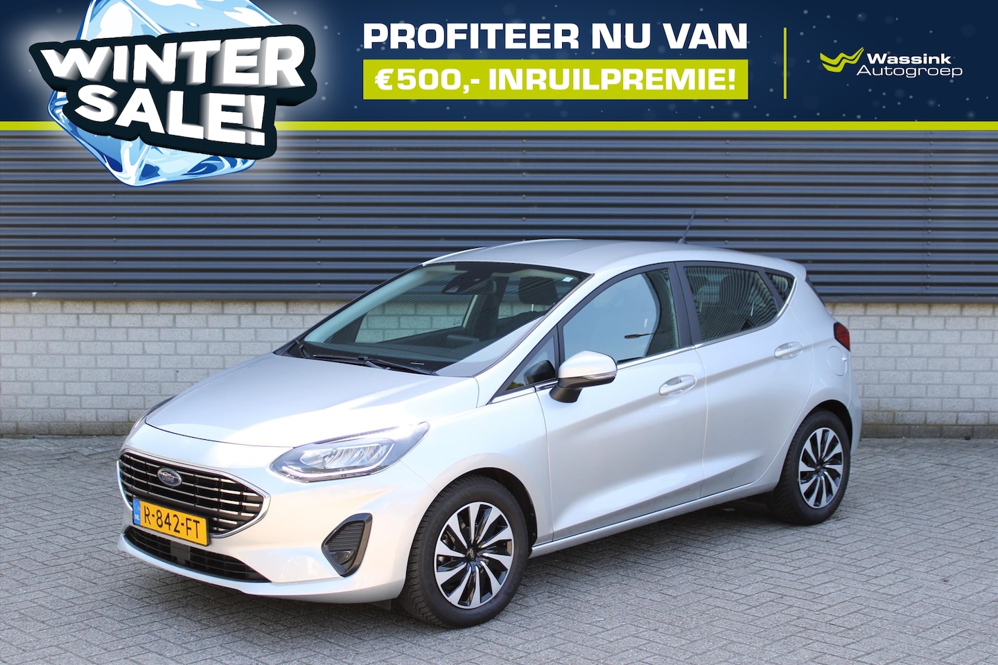 Ford Fiesta - I 1.0 Titanium Hybrid 125pk I Wintersale | Automaat I Adaptive Cruise Control I Parkeersen - AutoWereld.nl