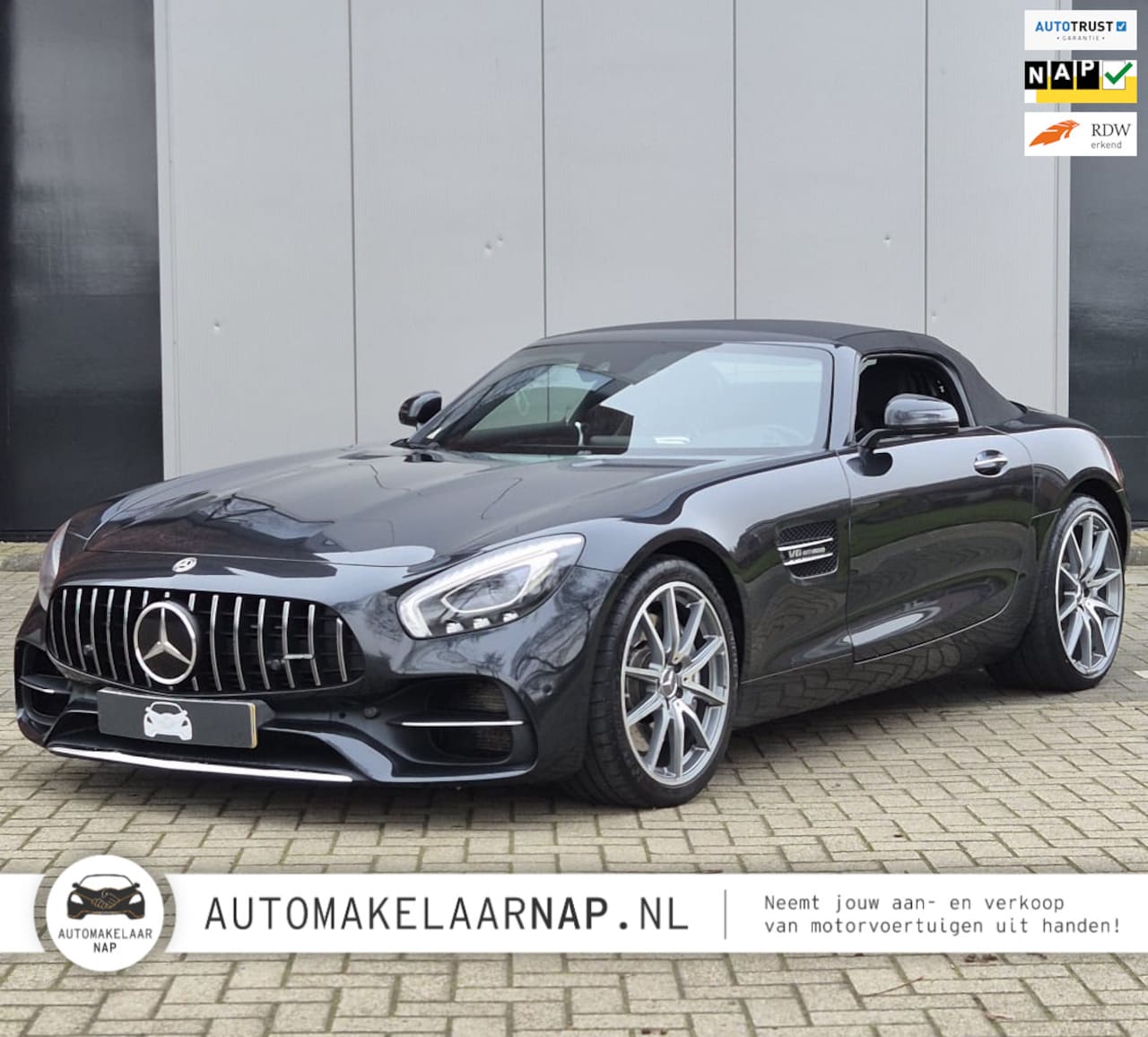 Mercedes-Benz AMG GT Roadster - 4.0 / Org. NL /Uniek Lage KM-stand / 476 PK / AMG / V8 BITURBO / Aircarf / - AutoWereld.nl