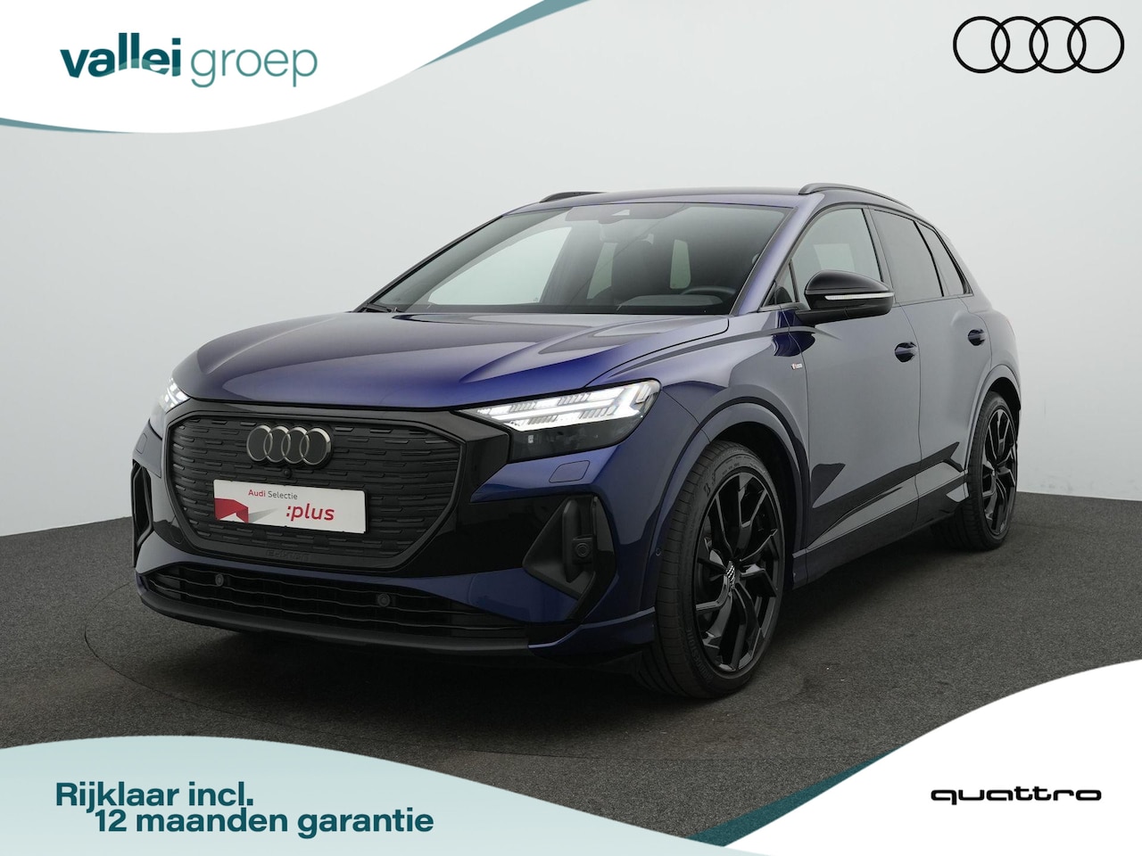 Audi Q4 e-tron - 45 quattro S edition 77 kWh 265 pk / S-Line | Warmtepomp | Matrix LED | Achteruitrijcamera - AutoWereld.nl