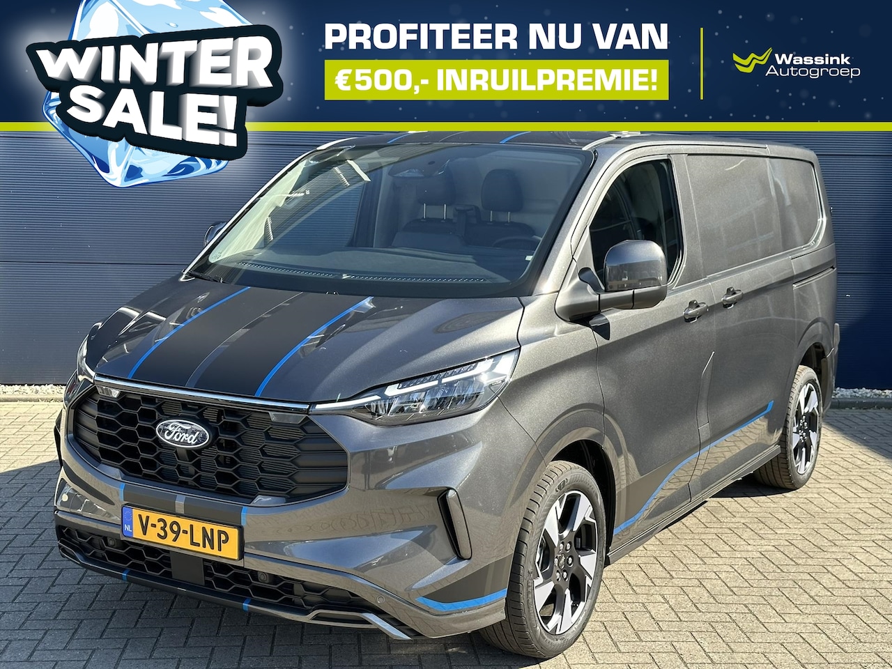 Ford Transit Custom - I Sport 170pk L1H1 320 Automaat WINTERSALE I Adaptive Cruise Control I Camera I 19 inch Li - AutoWereld.nl