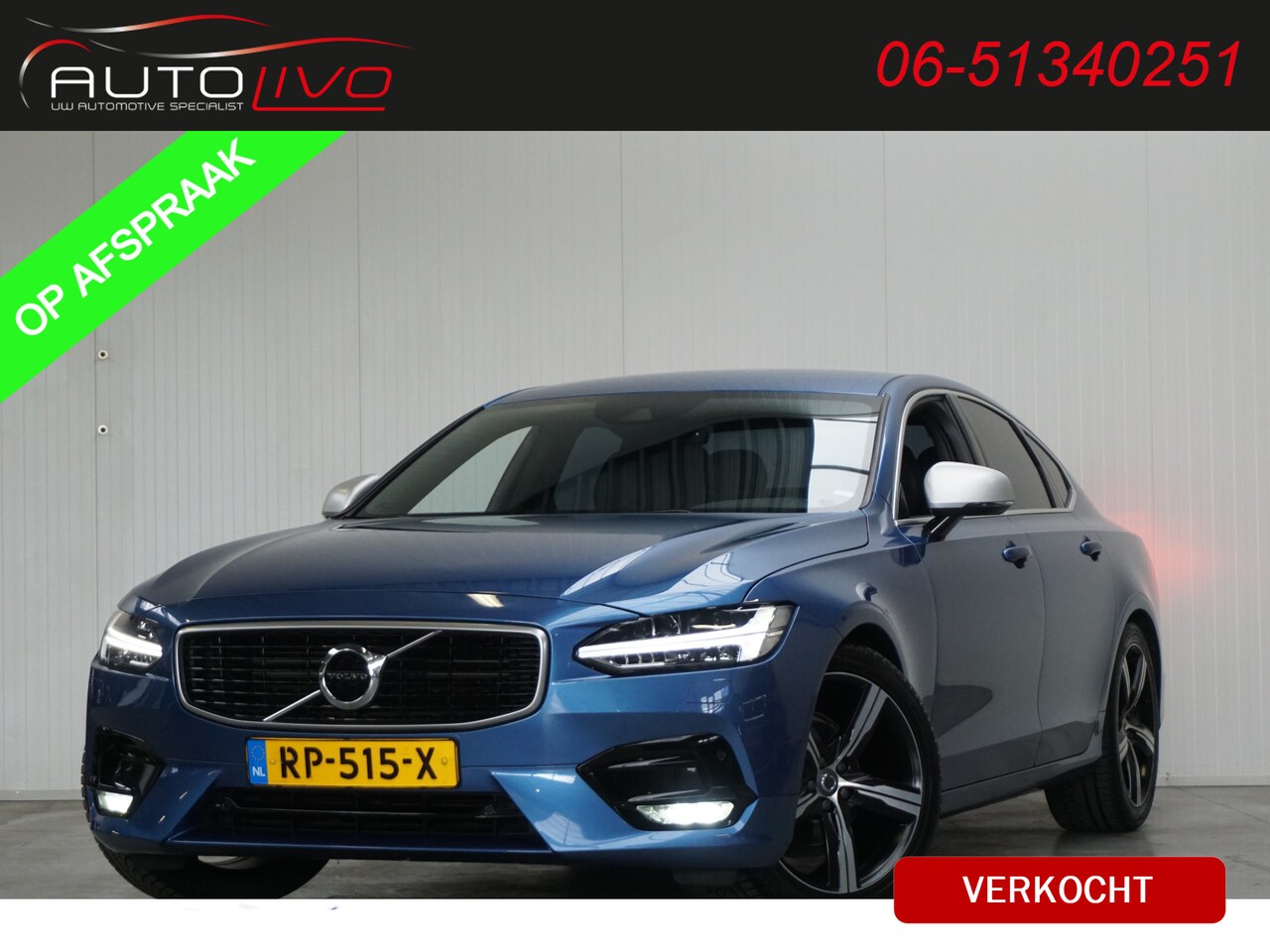 Volvo S90 - 2.0 D3 R-Design AUTOMAAT! NL AUTO! BOM VOL! - AutoWereld.nl