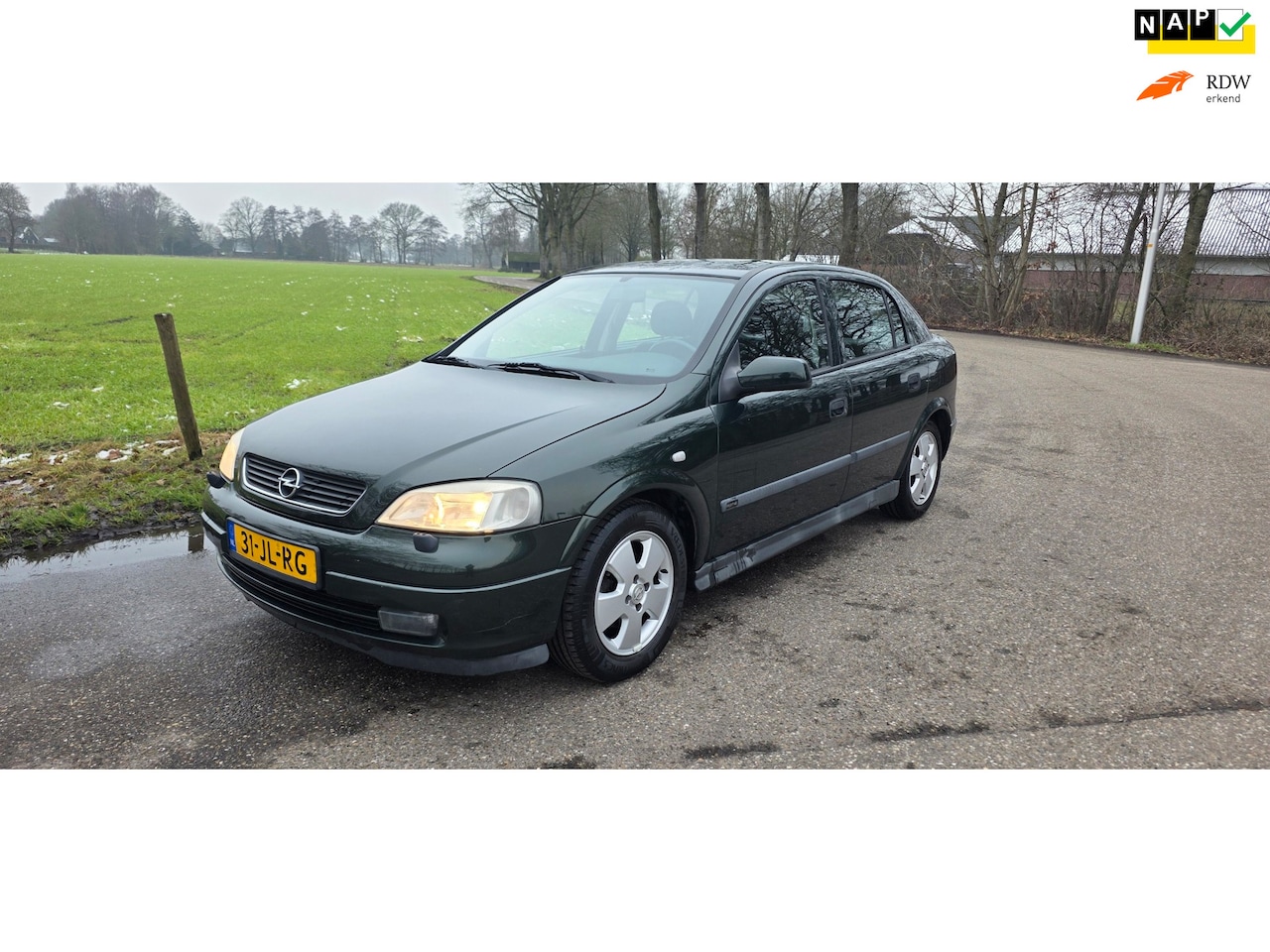 Opel Astra - 1.6 Elegance | airco | trekhaak | 5drs | cruise | prijs met nieuwe apk €1199 ,- - AutoWereld.nl