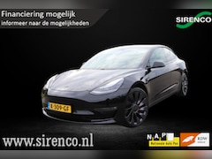 Tesla Model 3 - Performance AWD 75 kWh | facelift | warmtepomp | 462 pk | soh 90% | black on black |