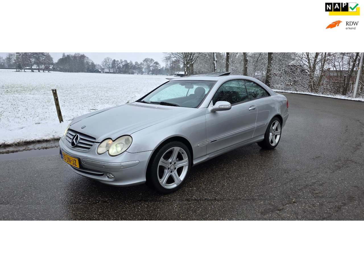 Mercedes-Benz CLK-klasse Coupé - 240 Elegance | V6 | AUTOMAAT | PDC | LEER | NAVI |CRUISE | NIEUWE APK BIJ LEVERING ! - AutoWereld.nl