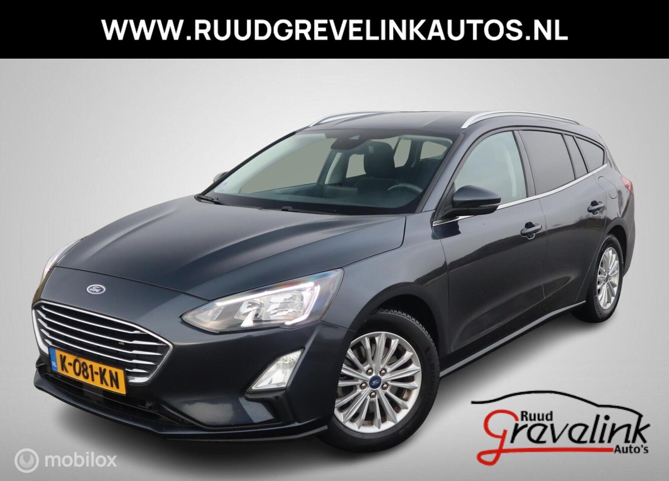 Ford Focus Wagon - EcoBoost Hybrid 125 PK H6 Titanium Navi Stoel+Stuurverwarming Digi Cockpit Trekhaak Camera - AutoWereld.nl