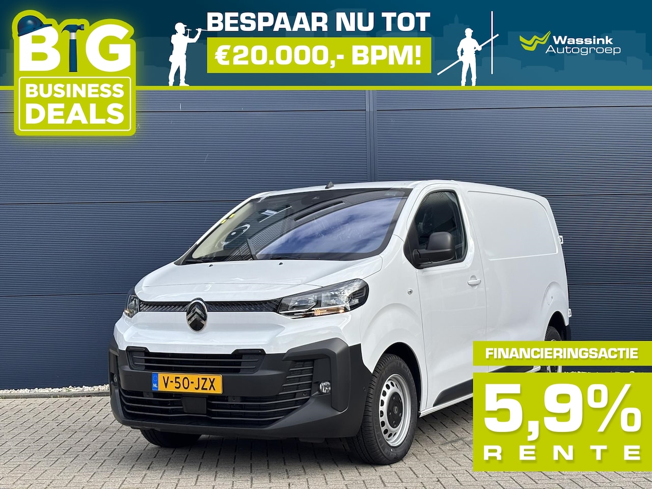 Citroën Jumpy - GB 2.0 BlueHDi 145pk M | BPM VRIJ I Navigatie | Verhoogd laadvermogen I Trekhaak I Navigat - AutoWereld.nl