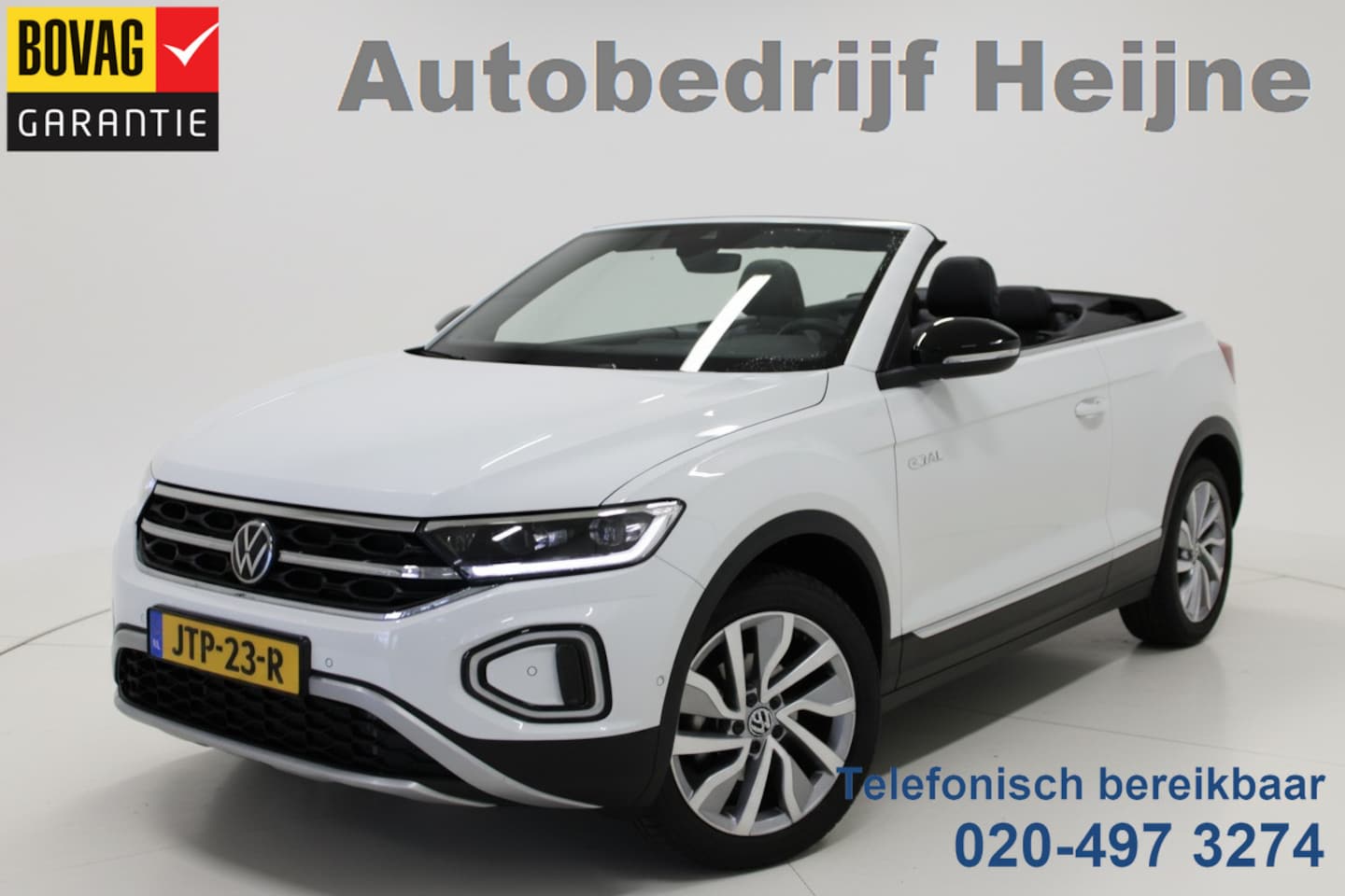Volkswagen T-Roc Cabrio - 1.5 TSI 150PK DSG STYLE VIRTUAL/NAVI/CARPLAY FABRIEKS GARANTIE - AutoWereld.nl