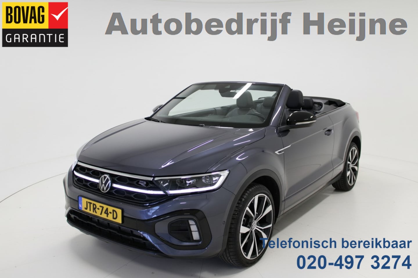 Volkswagen T-Roc Cabrio - 1.5 TSI 150PK DSG R-LINE SPORT LEDER/MATRIX-LED/NAVI/CARPLAY/FABRIEKS GARANTIE - AutoWereld.nl