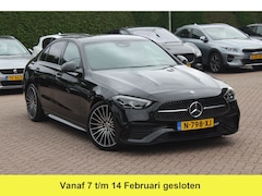 Mercedes-Benz C-klasse - 180 AMG Line / Camera / Leder&Alcantara / 18'' / Navigatie / DAB / Dodehoek / Stoelverwarm