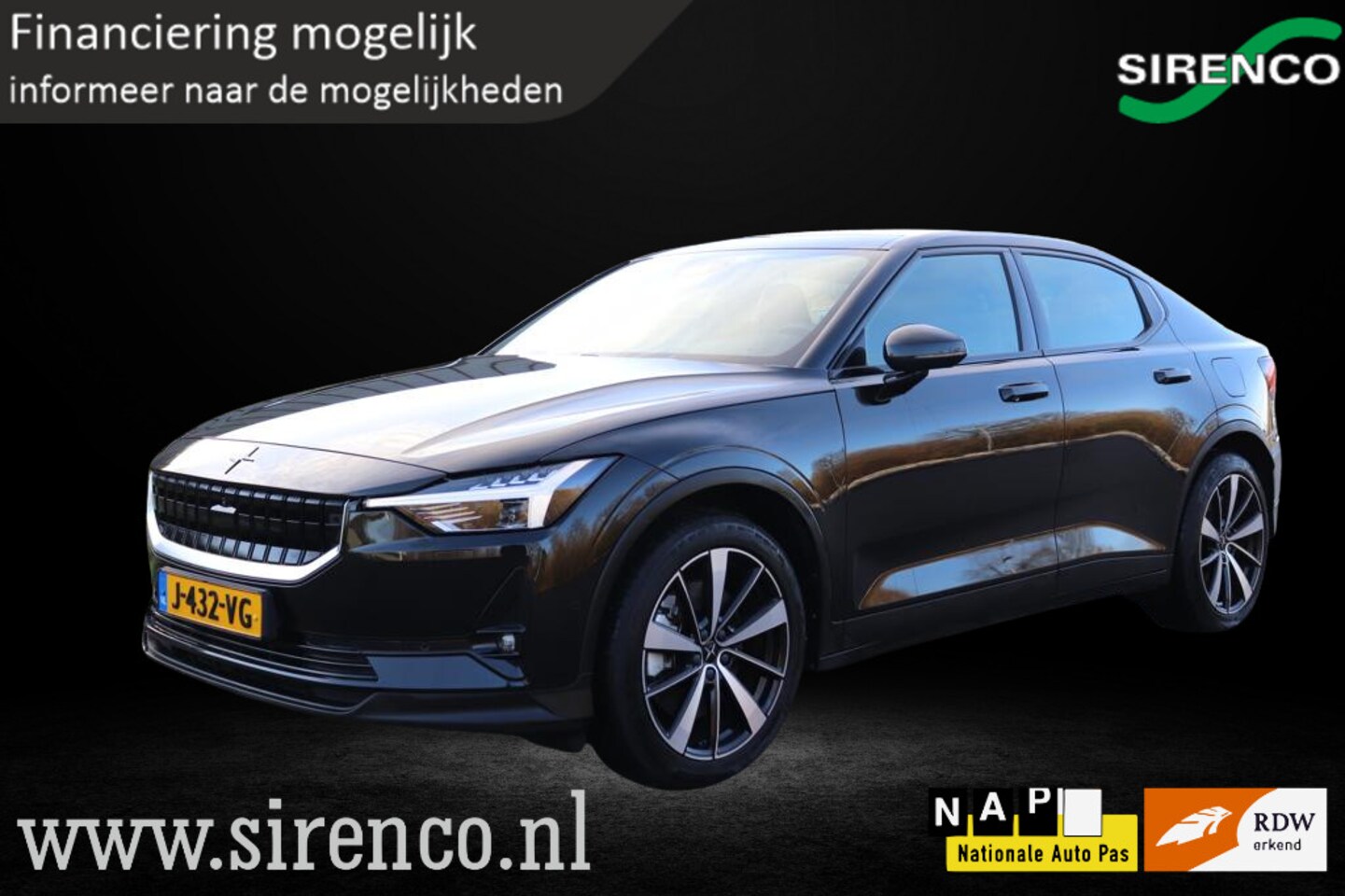 Polestar 2 - Long Range Dual Motor Launch Edition 78kWh 3-fase trekhaak panodak stoel+stuurverwarming - AutoWereld.nl