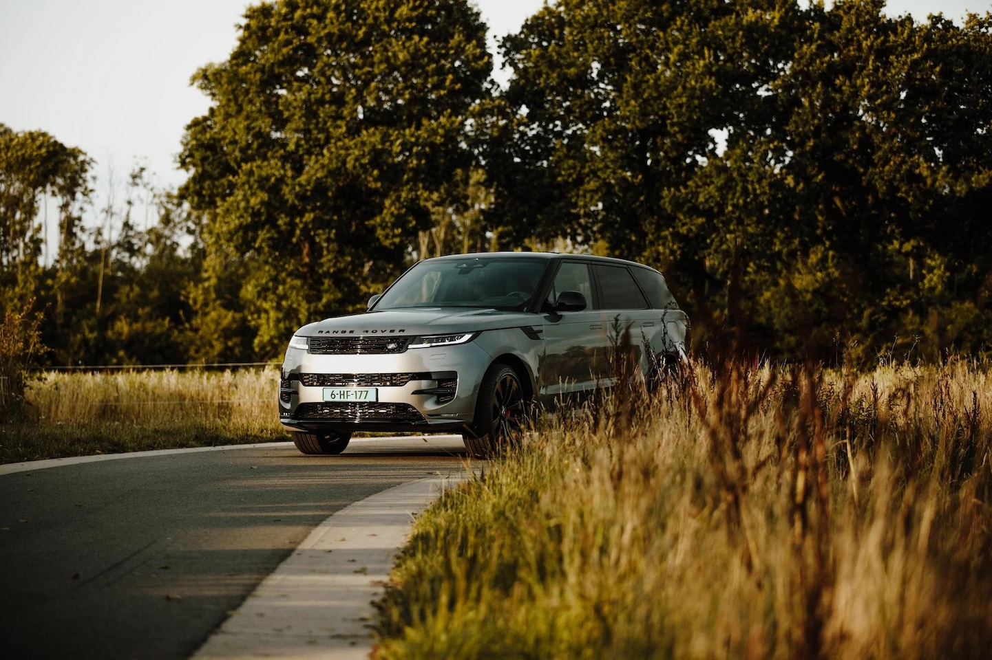 Land Rover Range Rover Sport - 3.0 P550e Autobiography PHEV 4 wielbesturing - koelbox - Eigen Grey - AutoWereld.nl