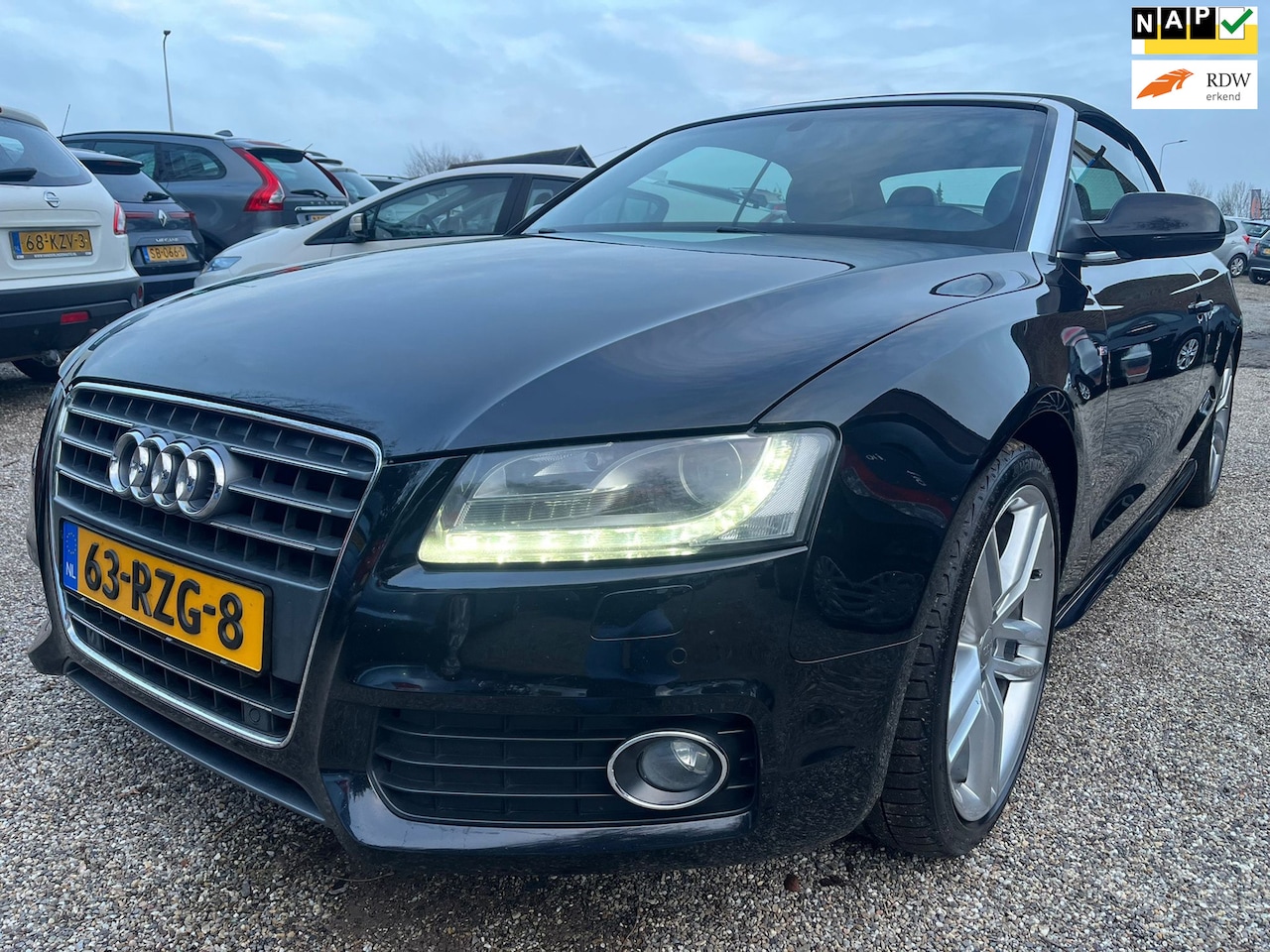 Audi A5 Cabriolet - 2.0 TFSI Pro Line S Carplay Camera Automaat Leer Cruise Stoel Verwarming Nette Auto - AutoWereld.nl