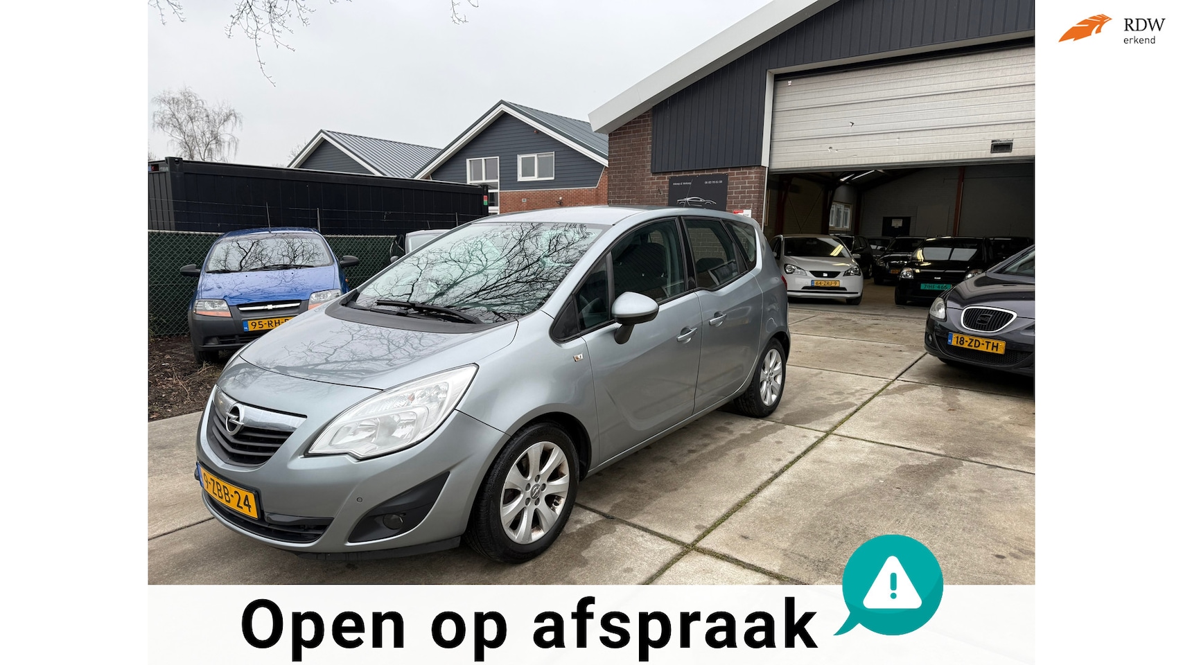 Opel Meriva - 1.4 Turbo Cosmo |LAGE KM|NIEUWE APK|AIRCO|CRUISE|PARK SENSOREN|ELECT PAKKET|2 SLEUTEL|TURB - AutoWereld.nl