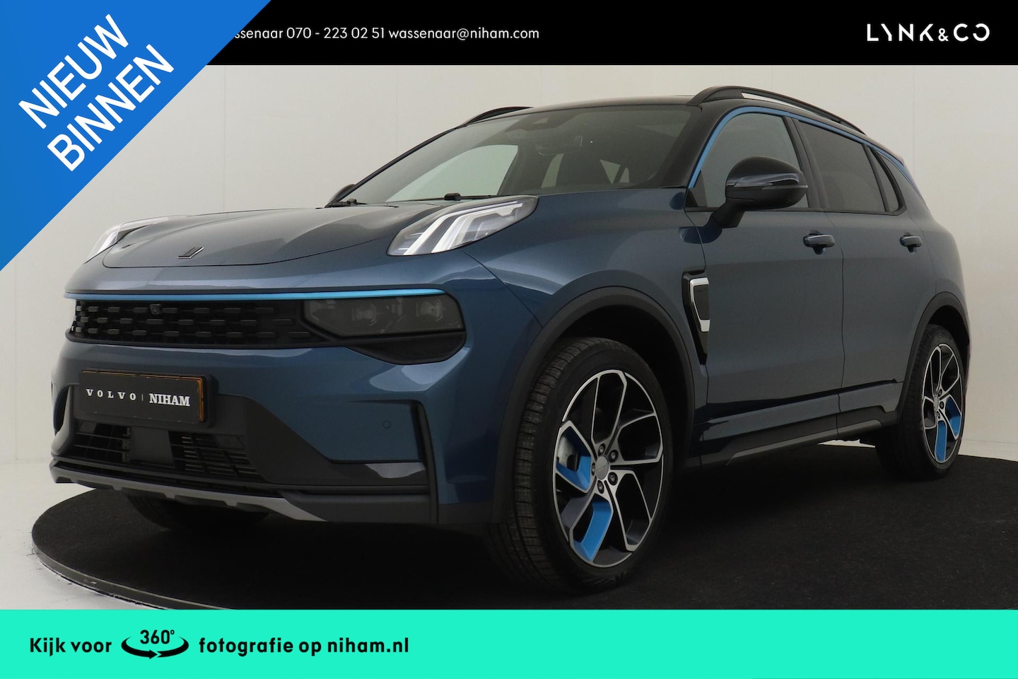 Lynk & Co 01 - 1.5 PHEV -ELEK.STOEL|360°CAM|PANO.DAK|20"|BLIS|HARMAN|ZWARTE.HEMEL - AutoWereld.nl