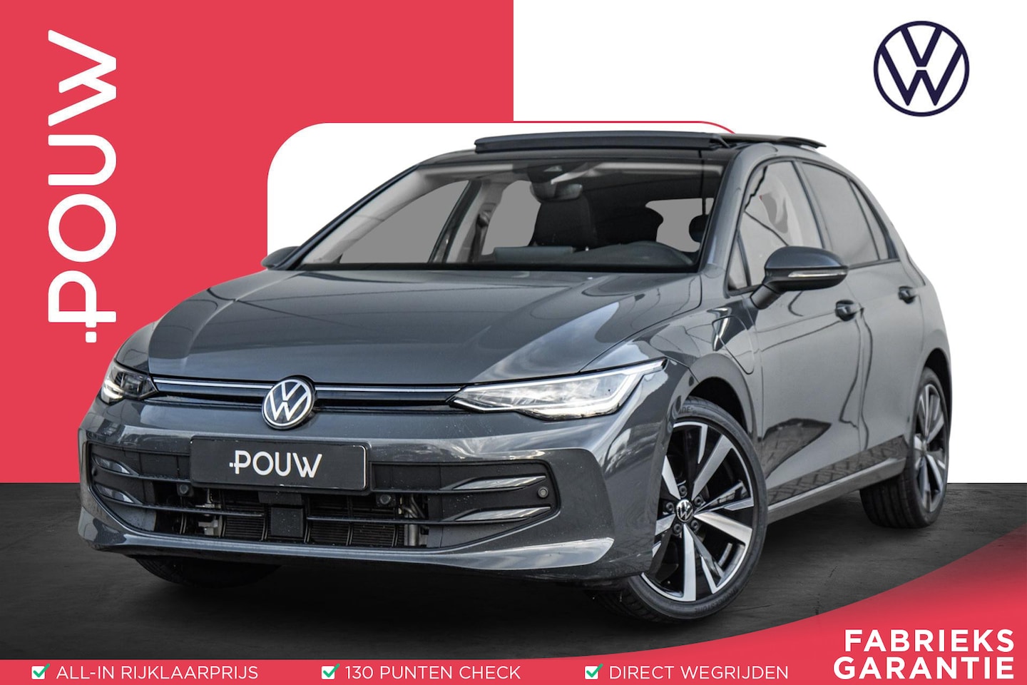 Volkswagen Golf - 1.5 eHybrid 204pk Life Edition | Panoramdak | Trekhaak Wegklapbaar | 18" Velgen - AutoWereld.nl