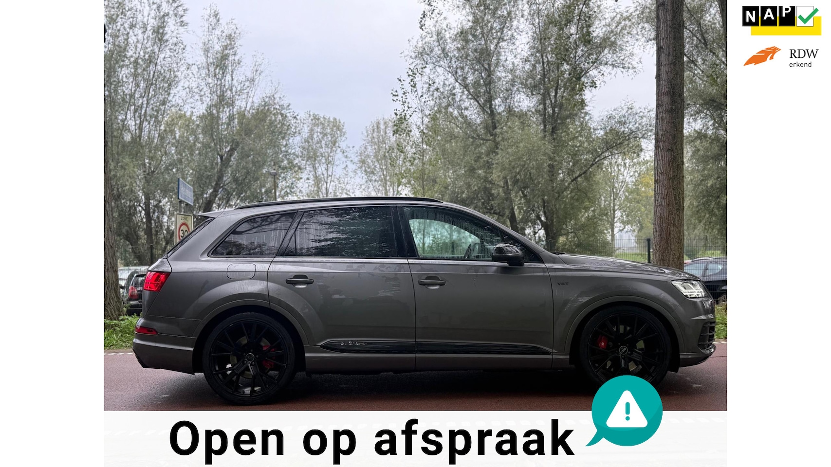 Audi SQ7 - 4.0 TDI quattro Pro Line + PANO!RS ZETEL!MAT GRIJS!BOMVOLL! - AutoWereld.nl