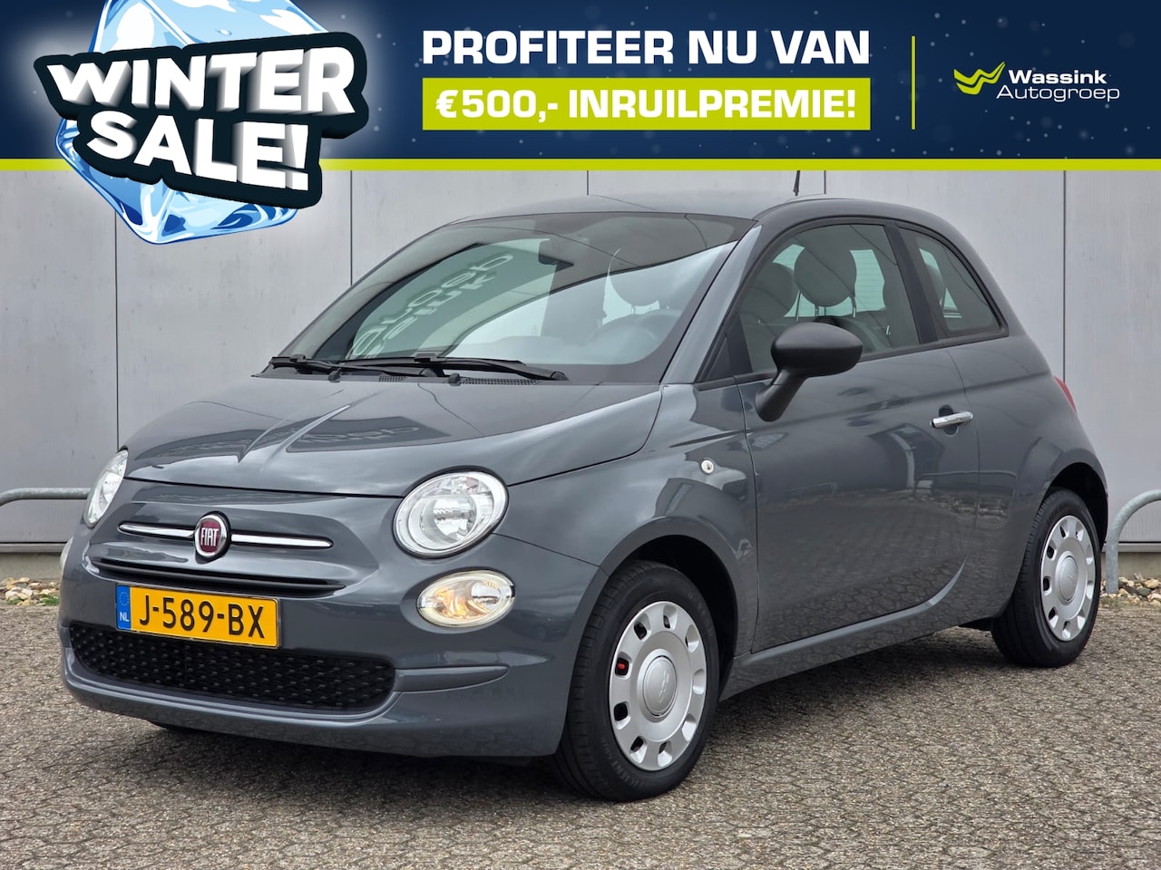 Fiat 500 - 1.0 70pk Hybrid Pop | WINTERSALE I Cruise Control I Airco I DAB - AutoWereld.nl