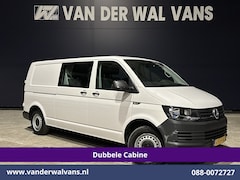 Volkswagen Transporter - 2.0 TDI 150pk L2H1 Dubbele cabine Euro6 Airco | 6-Zits | 2500kg Trekhaak | Navigatie | Cru