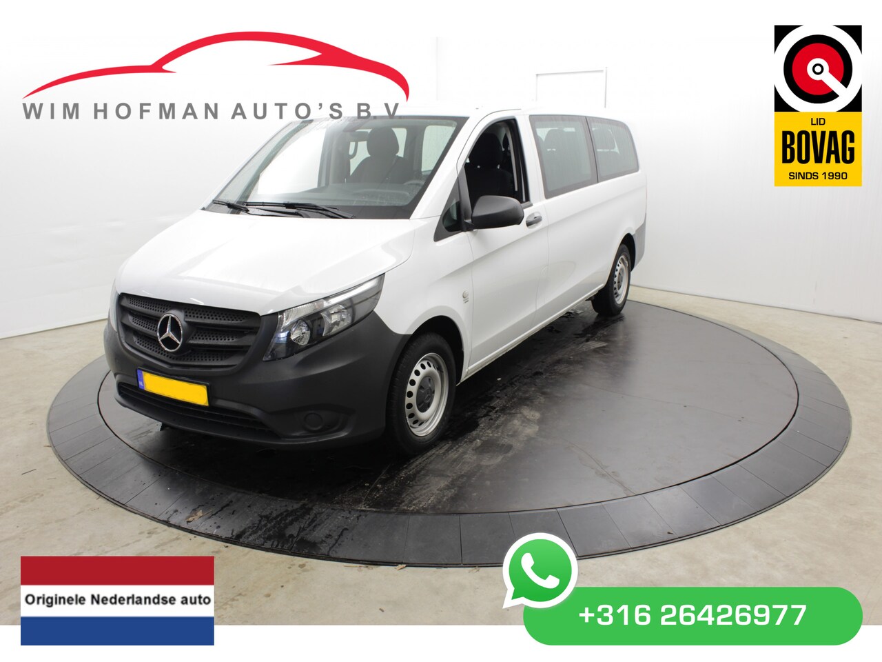 Mercedes-Benz Vito Tourer - Extra Lang 9 Pers Airco BPM-Vrij ex BTW - AutoWereld.nl