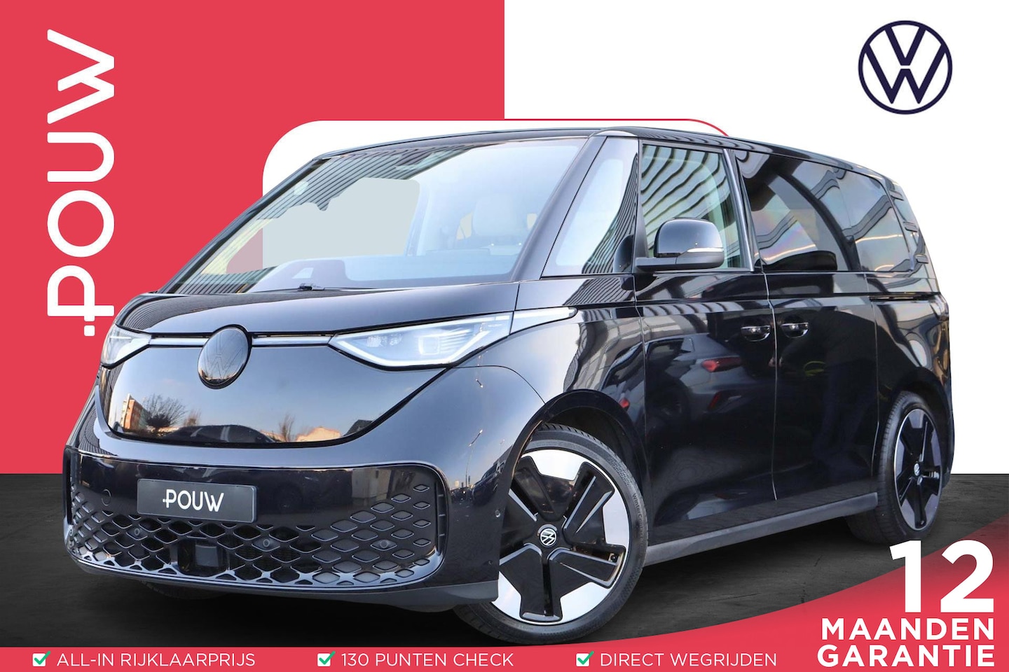 Volkswagen ID. Buzz - ID.Buzz 204pk 77kWh | Elek. Schuifdeuren | Elek. Achterklep | LED Matrix | Trekhaak - AutoWereld.nl