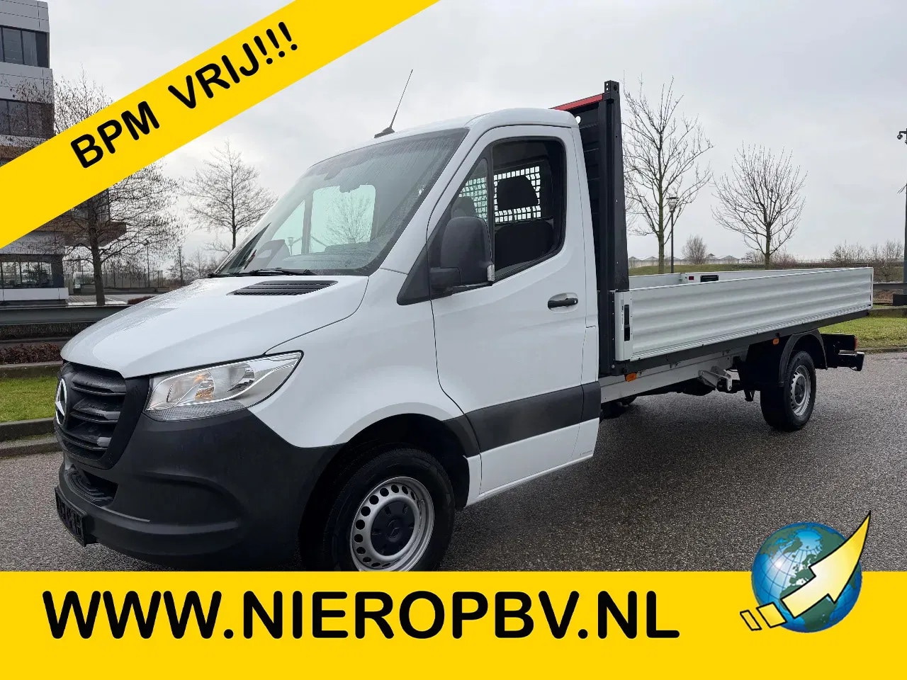 Mercedes-Benz Sprinter - 317CDI Openlaadbak 4,30L Automaat Airco Cruisecontrol Trekhaak BPM VRIJ - AutoWereld.nl