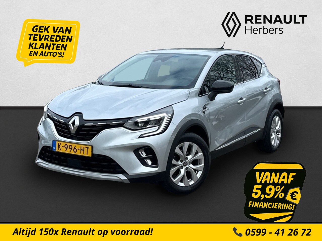 Renault Captur - 1.0 TCe 100 Intens ECC / PDC / 17 INCH / SLECHTS 63.141 KM - AutoWereld.nl